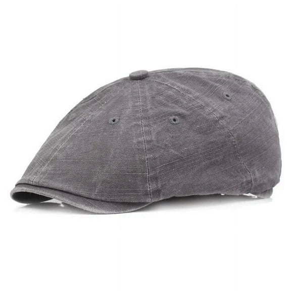 SikaFu Spring Summer Newsboy Caps Men Cotton Flat Peaked Cap Women Painter Beret Hats 15
