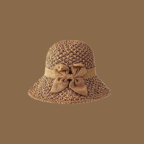 SikaFu Straw Hat Female Sunshine Sunscreen Big Eaves Ins, Small Fresh Spring Summer Out Of The Beach Vacation Sweetness, Sweet Forest, Versatile