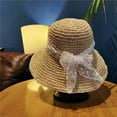 thumbnail image 1 of SikaFu Straw Hat Female Sunshine Sunscreen Big Eaves Ins, Small Fresh Spring Summer Out Of The Beach Vacation Sweetness, Sweet Forest, Versatile, 1 of 9