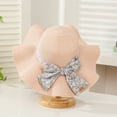 thumbnail image 1 of SikaFu Summer Bow, Sun Hat Female Seaside Beach Holiday Hat Outdoor Large Eaves Large Eaves Sun Hat Sweet Straw Hat, 1 of 9
