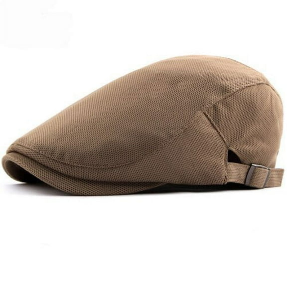 SikaFu Summer Breathable Beret New Fashion Men Beret Cap Women Plain Duckbill Flat Cap Driver Ivy Mesh Cap Men Newsboy Beret Hat