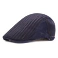 thumbnail image 1 of SikaFu Summer Cotton Solid Newsboy Caps Flat Breathable Peaked Cap Men and Women Painter Beret Hats 134, 1 of 6