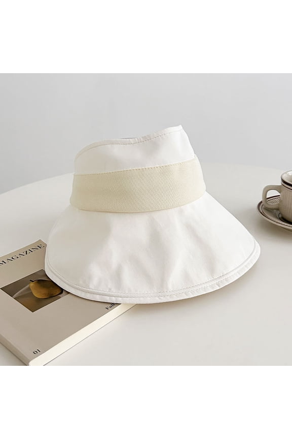 Summer New UV Big Hat Brim Sunscreen Ceiling Hat Ice Silk Comfortable Air, Outdoor Sunshade UV Prevention Sun Hat