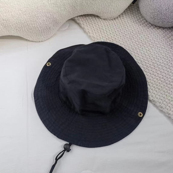 SikaFu Summer Outdoor Mountaineering Camping Holding Girl Traveling Soldiers Casual Sunscreen Hats Wide Casual Shadow Girl Fisherman Hat