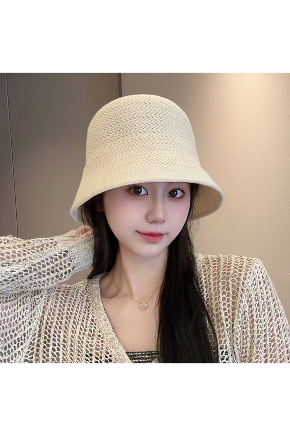 Summer Straw Hat Women's Light Sunshine Full Sunny Glog Simple And Permanent Barrel Hat Maozai Senior Fisherman Hat