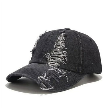 SikaFu Summer Sun Hat for Men Women Casual Washed Cotton Ripped Baseball Cap Fitted Hat Dad Cap Snapbacks Hat Gorros Hip Hop Caps