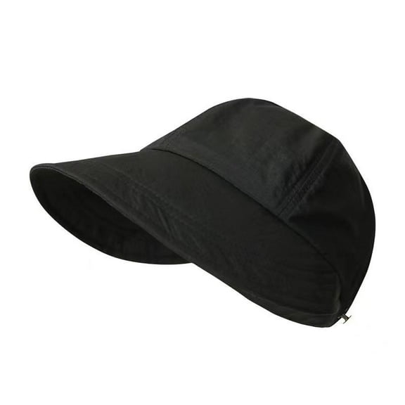 SikaFu Summer Upgrades Can Hang The Cover Sunscreen Hat, Sunshade Duck Tongue Hat, Big Brim Of The Brim Of The Face, Face Can Be Rolled Fisherman Hat