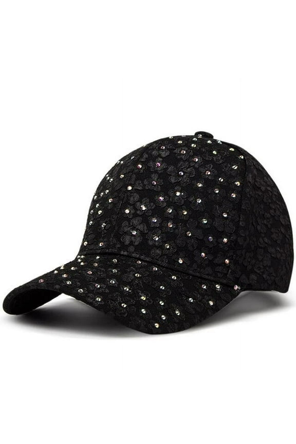 Summer Women Rhinestone Baseball Cap Flower Embroidery Hats Female Snapback Designer Sun Hat Hip Hop Y2k Caps Gorras De Béisbol