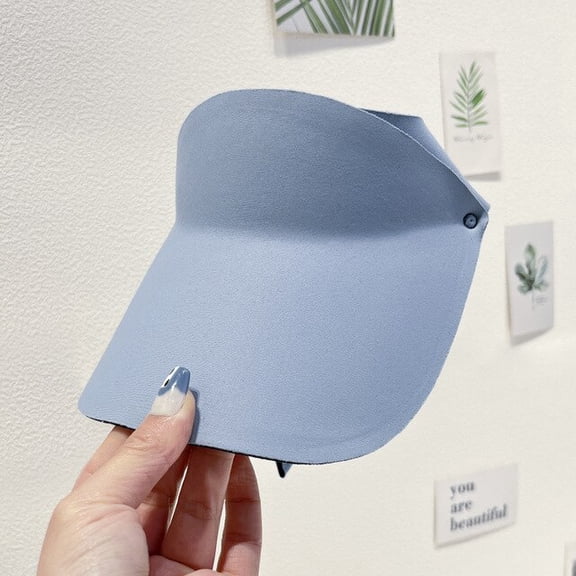 SikaFu Sunscreen Hats For Women's Summer Outdoor Sports Running UV Protection Sun Hat Foldable Large Brim Sunshade Caps For Men Visors