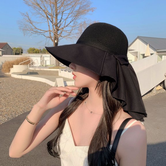 SikaFu Sunshade Shawl Hat For Children, Summer Professional Sunscreen Hat, UV Resistant Big Neck Protection Sun Hat, Outdoor Vacation Hat