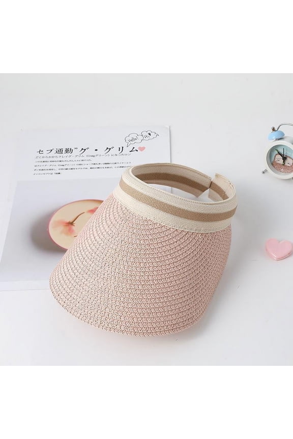 Sunshade Sky Top Hat Summer Big Eaves Sunscreen Hat Hair Hoops Grass Hat Outdoor UV Protection Cool Hat Headless Sun Hat