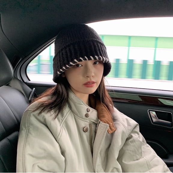 SikaFu Super Western Korean Handmade Crochet Knitted Water Bucket Hat Children's Autumn And Winter Retro Versatile Warm Fisherman Hat