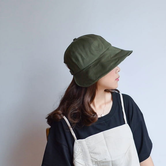 SikaFu The Hats That Are Suitable For Round Faces Are A Korean Version Of The Big Eaves Fisherman Hat Versatile Casual Sunshade Hat Summer