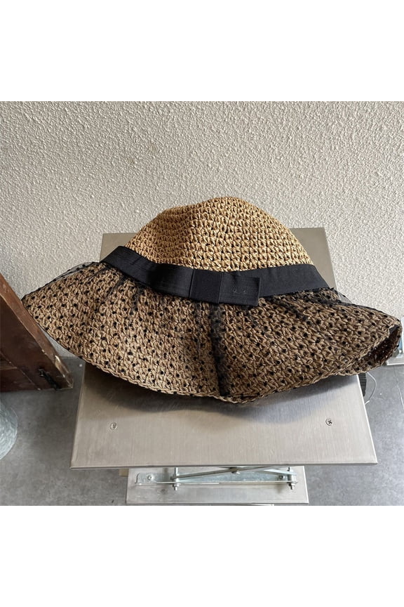 Versatile Japanese Polka Dot Mesh Sunshade Hat For Women, Sun Protection, Summer Thin Beach Straw Hat, Lace Korean Version, Trendy Japanese Style