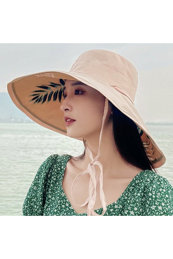 Version Of Summer Shading Hat Outdoor Large Eaves, Harsh, Seaside Vacation Show Face Face Fisherman Hat Sun Hat