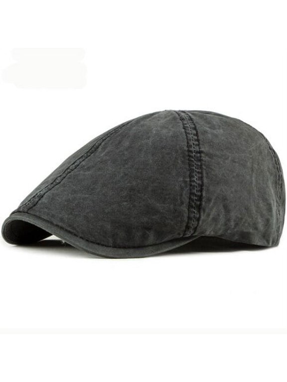 Vintage Men Cap Women Solid Plain Newsboy Cap Sun Hat Spring Summer Panel Ivy Flat Cap Cotton Beret Men Women Beret Cap