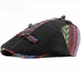 thumbnail image 1 of SikaFu Vintage Men Women Cap Artist Painter Newsboy Flat Cap Men Women Berets Spring Summer Cotton Sun Hat Adjustable Beret Cap, 1 of 6