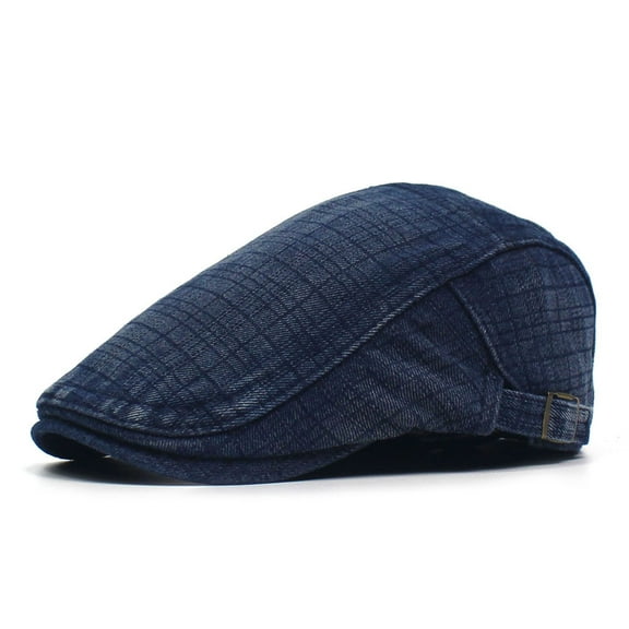 SikaFu Washing Denim Buder Hat, Autumn And Winter Thick Model Plus Velvet -Keeping Hat Cotton Peak Hat Cross -Border Fashion Forward Hat
