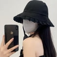 thumbnail image 1 of SikaFu Waveside Big Head Basin Basin Kitter UV Anti -Shading Sun Hat, 1 of 5