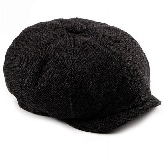 SikaFu Western Octagonal Newsboy Cap Vintage Spring Autumn Women Men Beret Cap Classic Fashion Striped Flat Beret Hats for Women