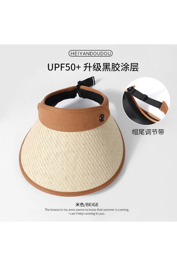 Wholesale Of High-Quality Summer Fashionable Sun Shading And Sun Protection Hats, Grass Braided Hair Hoops, Empty Top Hats, Outdoor Sports Women's Hats