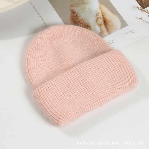 SikaFu Winter Fashion Hat Rabbit Mortar Covered Hat Female Angola Rabbit Cold Hat Various Warm Holding Hat