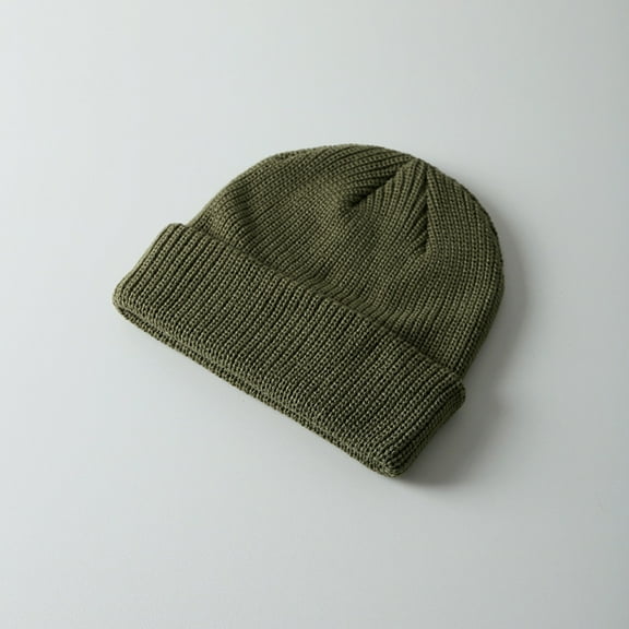 SikaFu Winter WN Hat Simple Solid Color Light Board Wool Hat Female Autumn And Winter Warm Needle Woven Hat Male Couple Versatile Wind Protection