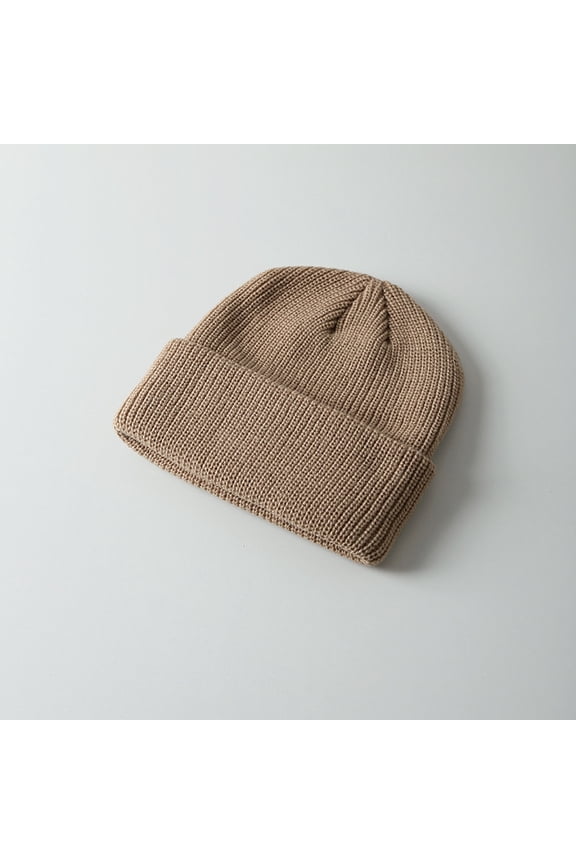 Winter WN Hat Simple Solid Color Light Board Wool Hat Female Autumn And Winter Warm Needle Woven Hat Male Couple Versatile Wind Protection