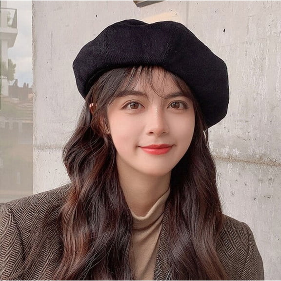 SikaFu Women Berets New Beret Hat Ladies Corduroy Octagonal Newsboy Cap Female Solid Artist Painter Hat Berets for Women