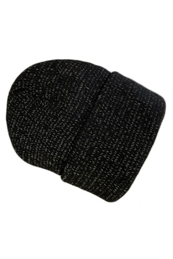 Women Men Reflective Knitted Beanie Hat Winter Warm Nig Running Cycling High Visibility Safety Harajuku Hip Hop Cuffed Cap