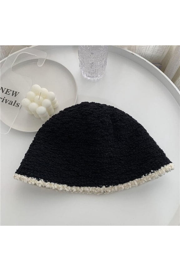 Women's Lamb Fleece Bucket Caps Winter Warmer Foldable Fisherman Hats Unisex Caps Hip Hop Bob Men Panama Windproof Visor Gorros