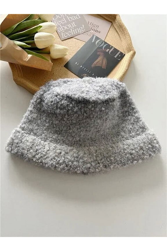 Women's Wool Knitted Bucket Hats Winter Warm Female Fisherman Hat Outdoor Windproof Cold Hat Ladies Panama Bob Unisex Cap Gorros