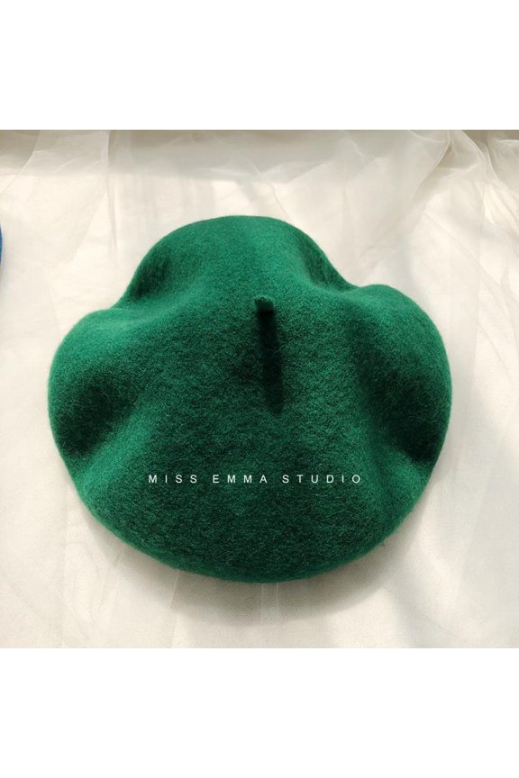 Wool Beret For Women In Autumn And Winter, Korean Version, Japanese Sweet And Cute Bud Hat, English French Painter Hat, Woolen Hat