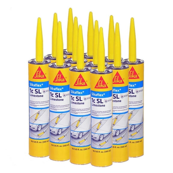 - Sikaflex 1C SL 10 oz Limestone, Concrete Expansion Joint Filler, Self Leveling, Polyurethane Sealant. Pack of 12