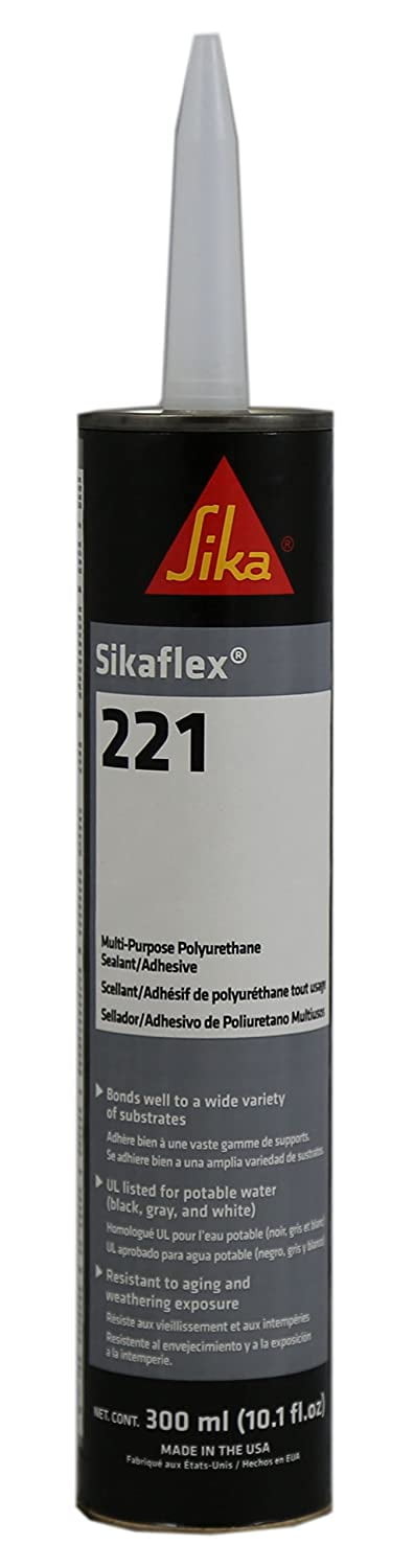 Sikaflex-221 Polyurethane Sealant/Adhesive, 10.1 fl. oz Cartridge