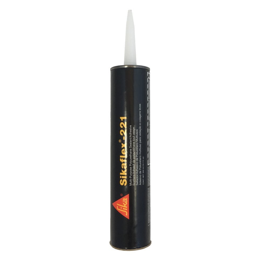 Sikaflex - 221, Sealant/Adhesive Polyurethane, Black Industrial Sealant, 10.1 fl. oz