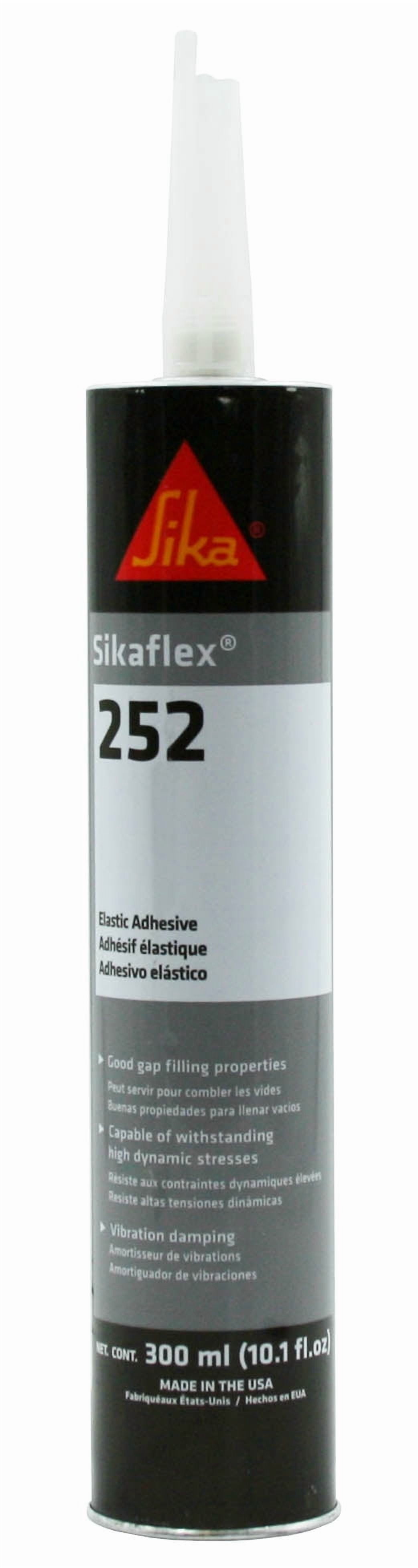 Sikaflex 252 1-Component Moisture-cured Adhesive Black 300ml Cartridge