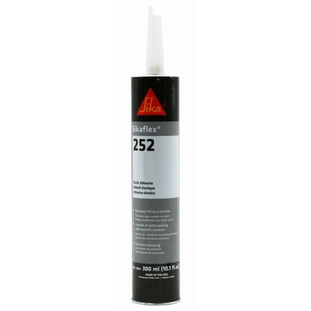 Sikaflex 252 1-Component Moisture-cured Adhesive Black 300ml Cartridge