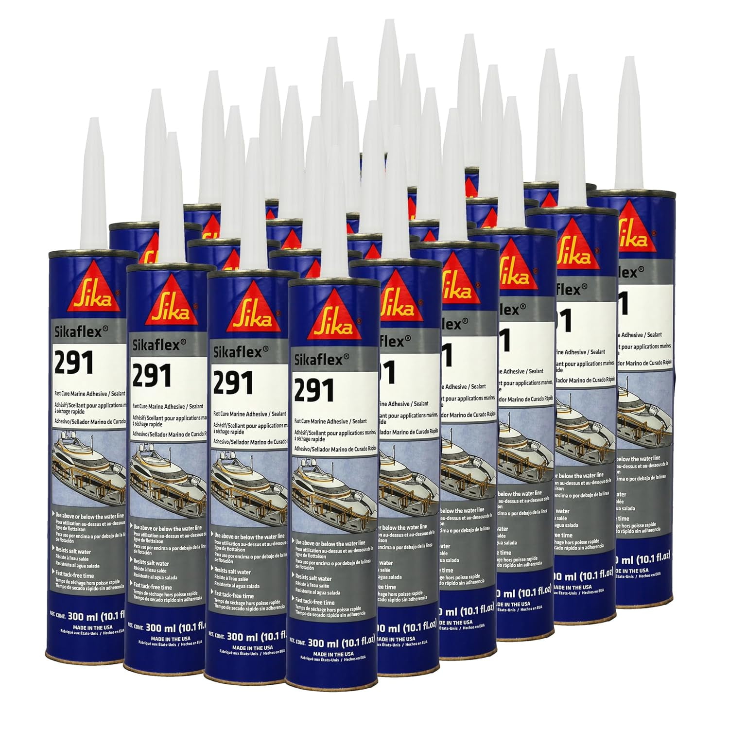 Sikaflex291, White, General AllPurpose Fast Cure Marine Adhesive and