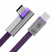 Sikai Case 6FT T-Shaped 240W Fast Charging C to USB-C Cable, Flat Braided Design for Gaming