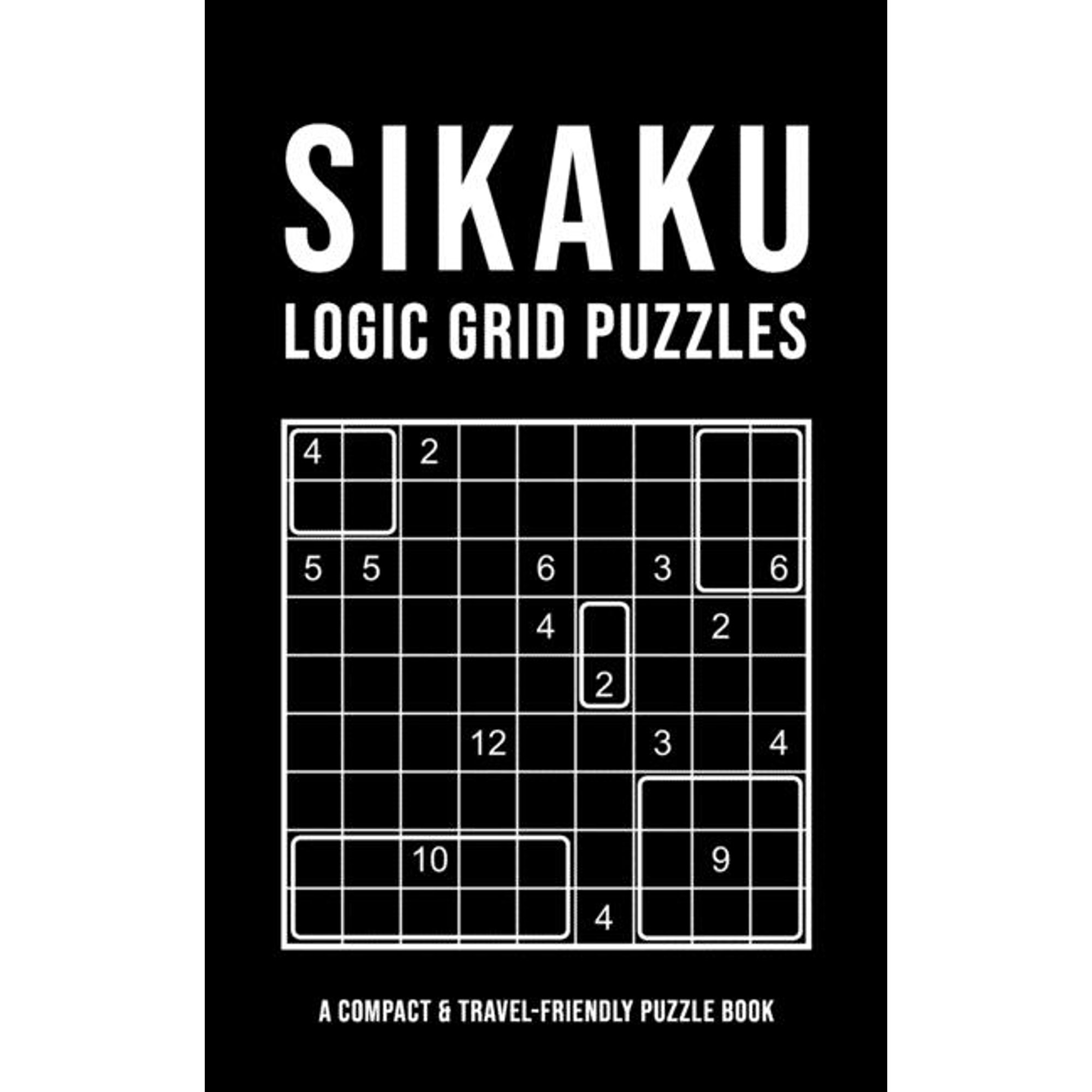 Sikaku Logic Grid Puzzles : 200+ challenges in 3 difficulty levels 6x6 9x9  12x12 - Easy - Medium - Hard - Logical Brain Teaser - Japan Variation