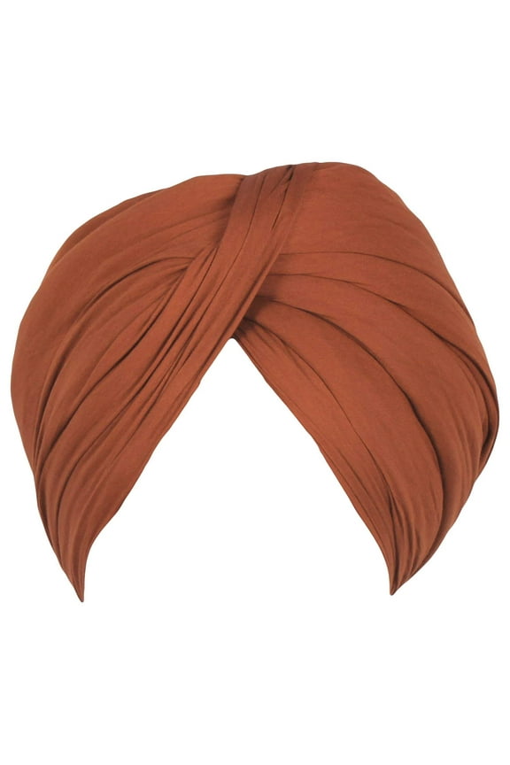Sikh Cotton Turban For Men |Apricot Color | 5Mts Punjabi Pagri (Unstitched Full voile) By Indian Collectible