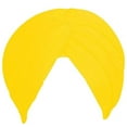 thumbnail image 1 of Sikh Cotton Turban For Men | Canery Yellow Color | 6 Mts Punjabi Pagri (Stitched Full voile) By Indian Collectible, 1 of 1
