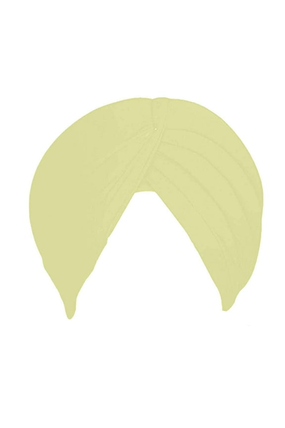 Sikh Cotton Turban For Men |Dutch White Color | 5Mts Punjabi Pagri (Unstitched Full voile) By Indian Collectible
