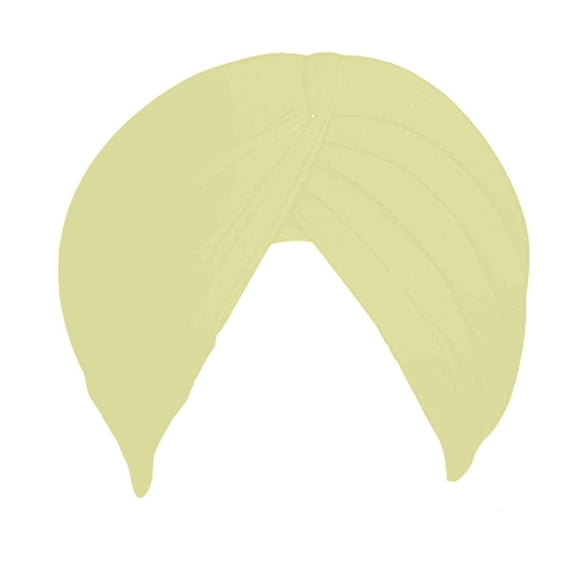 Sikh Cotton Turban For Men |L Khaki Color | 7 Mts Punjabi Pagri (Stitched Rubia Voile) By Indian Collectible