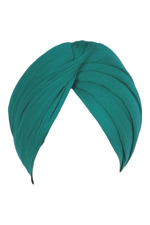 Sikh Cotton Turban For Men | Prussian Blue Color | 5Mts Punjabi Pagri (Unstitched Full voile) By Indian Collectible