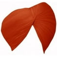 thumbnail image 1 of Sikh Cotton Turban For Men |Saffron Color | 7 Mts Punjabi Pagri (Stitched Rubia Voile) By Indian Collectible, 1 of 1