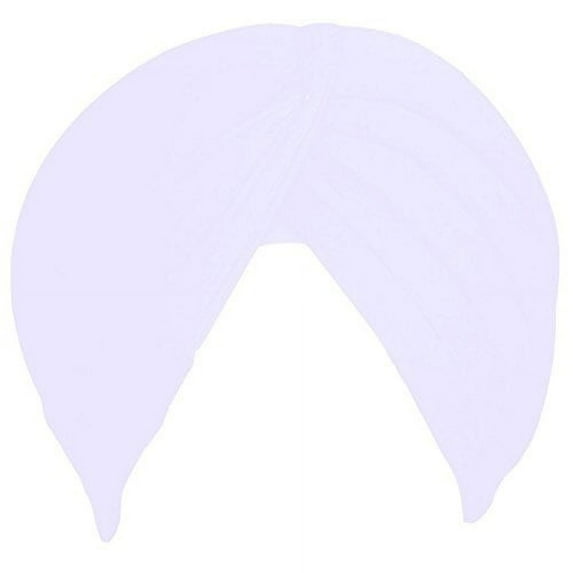 Sikh Cotton Turban For Men |White Color | 5Mts Punjabi Pagri (Unstitched Full voile) By Indian Collectible