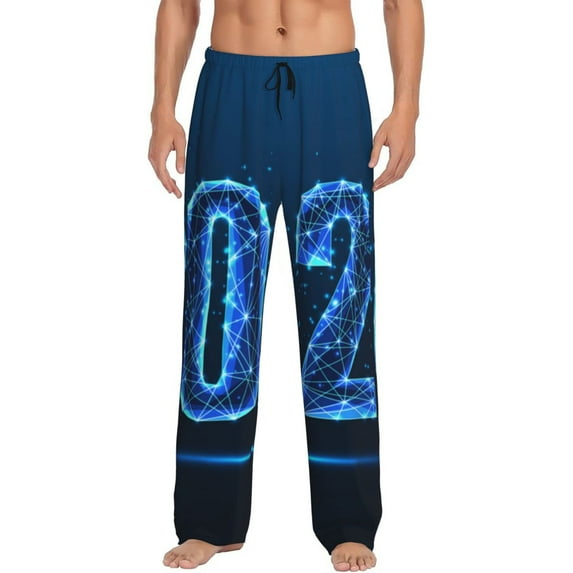 Sikiie 2025 Happy New Year 5 Pajama Pants Men, PJ Bottoms, Sleep & Lounge Pants-X-Large