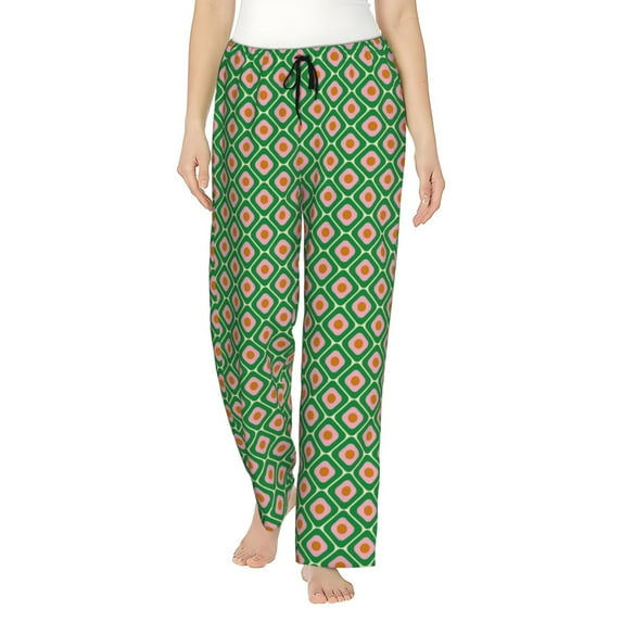 Sikiie 60s and 70s Style Women’s Ultra-Soft Comfy Lounge Pants Sleepwear Comfy Lounge Pants Drawstring Sleep Bottoms with PocketsX-Large